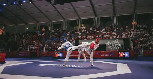 From Azraq camp to Rome, seven Syrian girls at the Kim and Liù taekwondo tournament