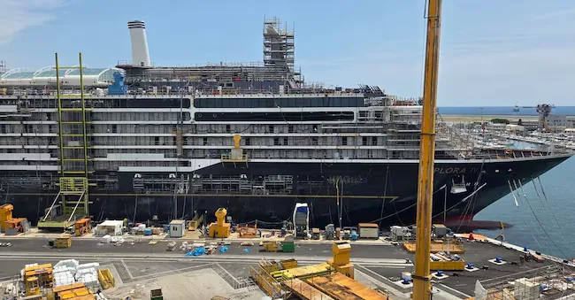 Msc's Explora IV under construction at Fincantieri