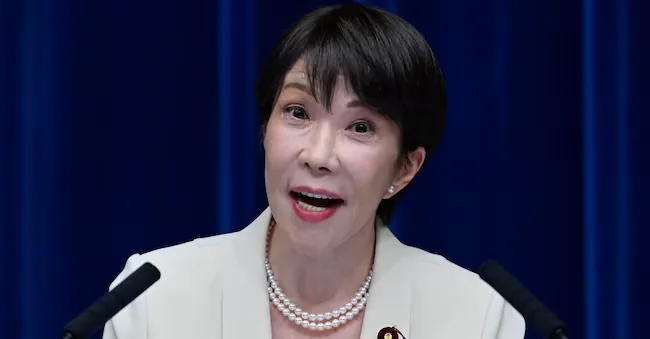 Japanese Prime Minister Sanae Takaichi holds a press conference at the Prime Minister's office at the end of the 221st extraordinary session of the Diet, in Tokyo, Japan, July 27, 2026. EPA/DAVID MAREUIL / POOL EPA