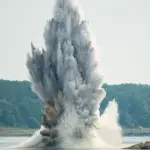 Romania uses explosives to divert the Danube and save the Cernavoda nuclear power plant from ...