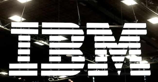 FILE PHOTO: The IBM logo is seen during the Viva Technology conference dedicated to innovation and startups at Porte de Versailles exhibition center in Paris, France, June 12, 2025. REUTERS/Benoit Tessier/File Photo REUTERS