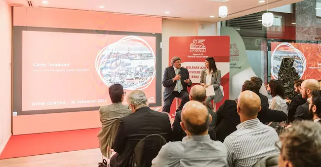 Carlo Tenderini during a previous edition of Officina welfare