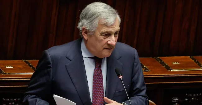 Foreign Minister Antonio Tajani at the Chamber of Deputies  Ansa GIUSEPPE LAMI